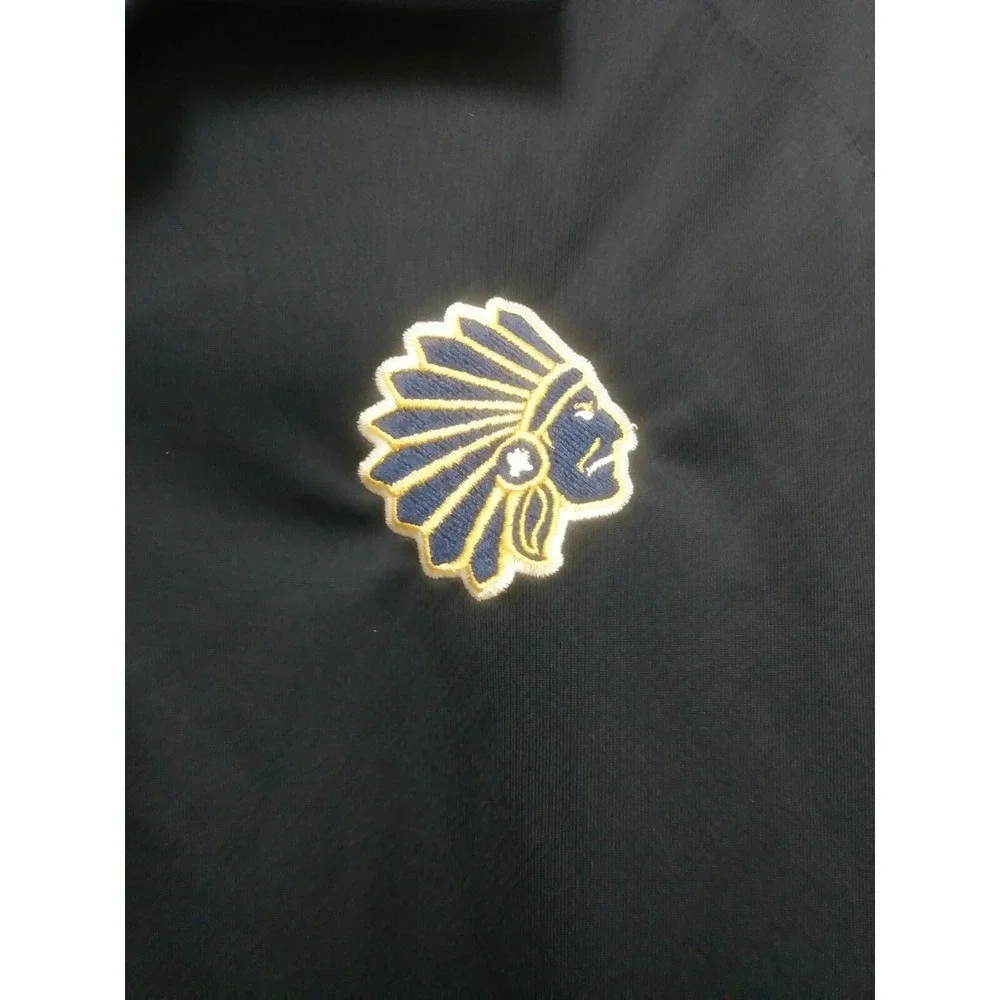 Nike Dri Fit Indian Chief Logo Performance Polo Shirt ‎ Mens Size Large